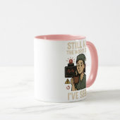 Funny Nurse Code Blue Tasse - Müde Kaffee Krankens (VorderseiteRechts)