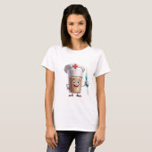 Funny Nurse Coffee Cup Tee (Vorne ganz)