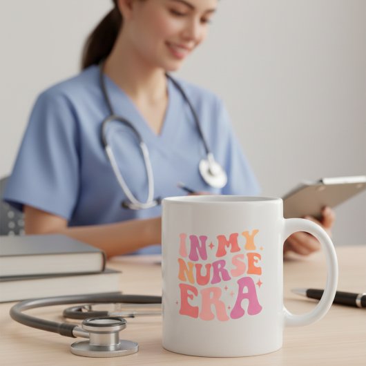 funny nurse coffee mug in my nurse era tasse