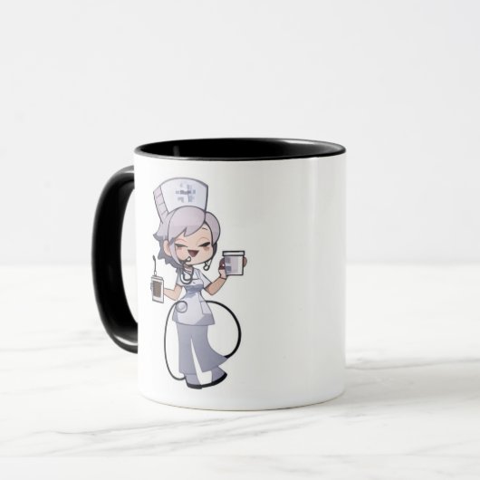 Funny Nurse Coffee Mug Tasse (Vorderseite Links)