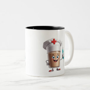 Funny Nurse Coffee Mug Zweifarbige Tasse