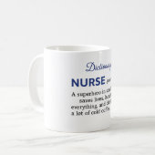 Funny Nurse Definition Gift  Kaffeetasse (Vorderseite Links)