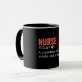 Funny Nurse Definition Tasse (Vorderseite Links)