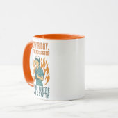 Funny Nurse Desaster Shirt - Flaming Chart Nurse Tasse (Vorderseite Links)