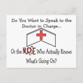 Funny Nurse Geschenke Postkarte (Vorderseite)