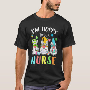 Funny Nurse Gnomes Ostertag Bunny Eggs RN ICU CN T-Shirt