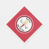 Funny Nurse Graduation Party für ihr rotes Papier Serviette (Ecke)