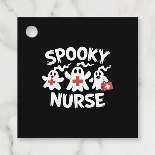 Funny Nurse Halloween Geschenkanhänger (Vorderseite)
