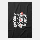 Funny Nurse Halloween Geschirrtuch (Vertikal)