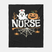 Funny Nurse Halloween Ghost Design Essential T-Shi Fleecedecke (Vorderseite)