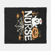 Funny Nurse Halloween Ghost Design Essential T-Shi Fleecedecke (Vorderseite (Horizontal))