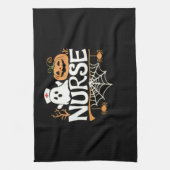 Funny Nurse Halloween Ghost Design Essential T-Shi Geschirrtuch (Vertikal)