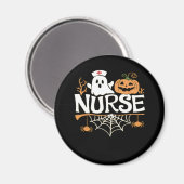Funny Nurse Halloween Ghost Design Essential T-Shi Magnet (Vorderseite/Rückseite)