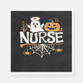 Funny Nurse Halloween Ghost Design Essential T-Shi Serviette (Vorderseite)