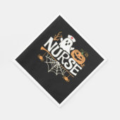 Funny Nurse Halloween Ghost Design Essential T-Shi Serviette (Ecke)