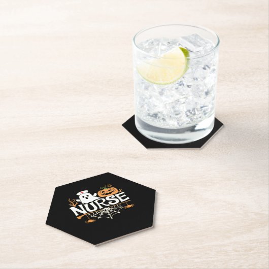 Funny Nurse Halloween Ghost Design Essential T-Shi Untersetzer (Vor Ort)