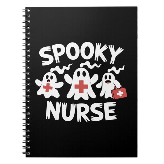 Funny Nurse Halloween Notizblock (Vorderseite)