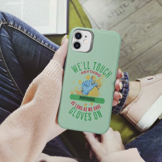 Funny Nurse Handschuh Custom (Medical Job) Case-Mate iPhone Hülle