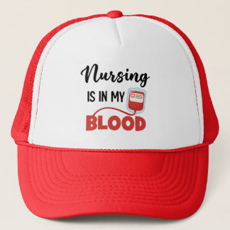 Funny Nurse Hat Geschenk Ernährung ist in meinem B Truckerkappe