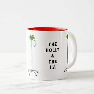 Funny Nurse Holiday Geschenk Zweifarbige Tasse