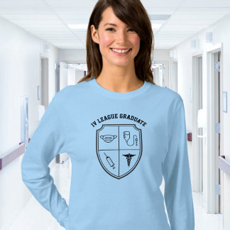 Funny Nurse I.V. League T-Shirt