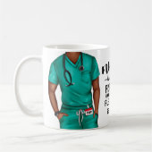 Funny Nurse in Progress Personalisiert Kaffeetasse (Links)