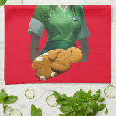 Funny Nurse Iss It Thunder_Cove Geschirrtuch (Gefaltet)