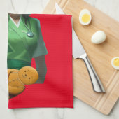 Funny Nurse Iss It Thunder_Cove Geschirrtuch (Viertel Falte)