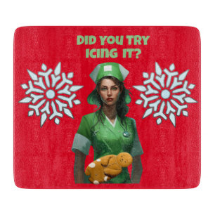 Funny Nurse Iss It Thunder_Cove Schneidebrett