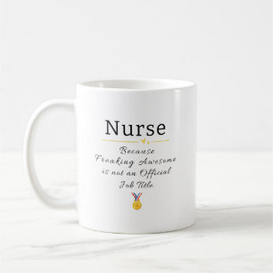 Funny Nurse Job Title Kaffeetasse