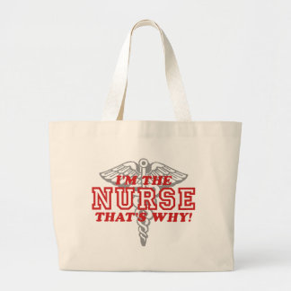 Funny Nurse Jumbo Stoffbeutel