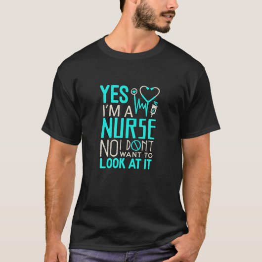 Funny Nurse Krankenpflege T Yes I bin ein Krankenp T-Shirt (Vorderseite)