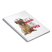 Funny Nurse Lieben Möpsen RN Hunde Mama Geschenk - Notizblock (Rechte Seite)