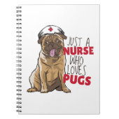Funny Nurse Lieben Möpsen RN Hunde Mama Geschenk - Notizblock (Vorderseite)
