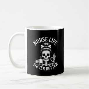 Funny Nurse Life Kaffeeletts für Frauen Männer Kaffeetasse