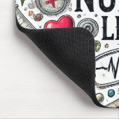 Funny Nurse Life Mousepad (Ecke)