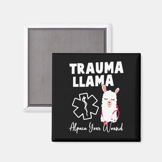 Funny Nurse Magnet (Vorderseite/Rückseite)