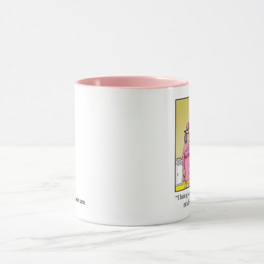 Funny Nurse Medical Cartoon Tasse (Zentrum)