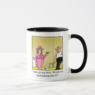 Funny Nurse Medical Cartoon Tasse