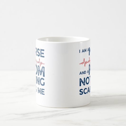 Funny Nurse Mutter bin Krankenschwester und Mutter Kaffeetasse (Mittel)