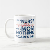 Funny Nurse Mutter bin Krankenschwester und Mutter Kaffeetasse (Links)