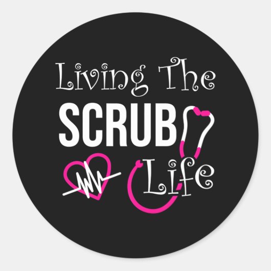 Funny Nurse Nursing Medical CNA Nurses Runder Aufkleber (Vorderseite)