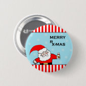 Funny Nurse oder Doctor Holiday Gift Button (Vorne & Hinten)
