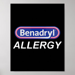 Funny Nurse Pharmacy Halloween Kostume Benadryl Al Poster