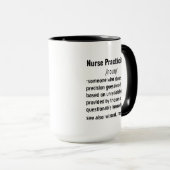Funny Nurse Practicioner Definition Geschenke Tasse (VorderseiteRechts)