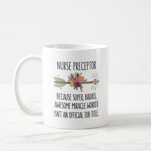 Funny Nurse Prezeptor Geschenk Danke, Geschenk Kaffeetasse (Links)