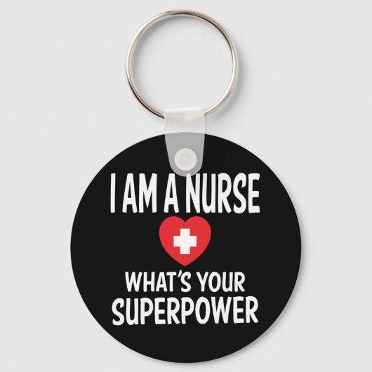 Funny Nurse Quote Black - LPN, RN, Nursing, Nurses Schlüsselanhänger (Vorderseite)