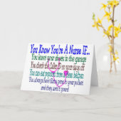 Funny Nurse Redewendungen Karte (Gelbe Blume)