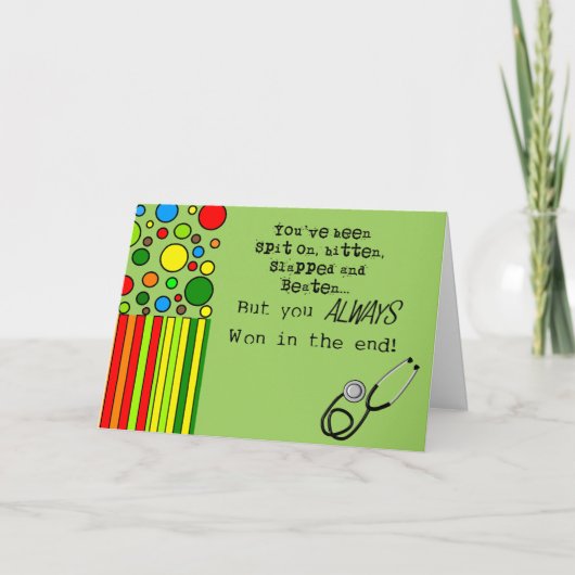 Funny Nurse Retirement Card #5 Karte (Vorderseite)