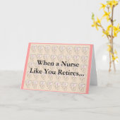 Funny Nurse Retirement Card Karte (Gelbe Blume)